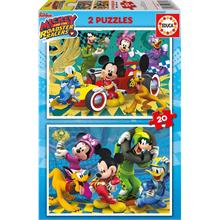 Educa 17631 Mickey Roadster Racers 2x20 Parça Puzzle