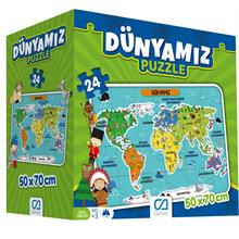 CA Games 24 Parça Dünyamız Maxi Boy Eğitici Puzzle - 5025
