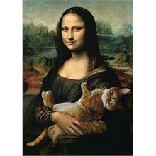 Trefl 500 Parça Mona Lisa ve Kedi Puzzle 37294