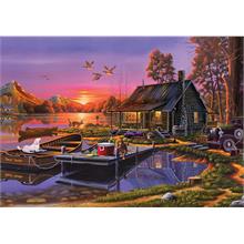 KS Games 2000 Parça Göl Kenarında Kulübe Puzzle - Geno People