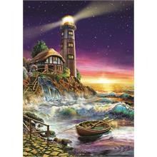 Art 500 Parça Deniz Fenerinden Günbatımı Puzzle - 4210