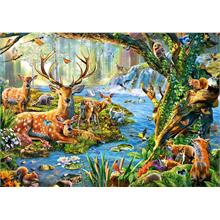 Castorland 500 Parça Renkli Orman Hayatı Puzzle