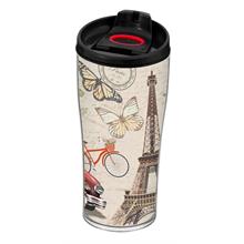 Herevin 440 ml Paris Desenli Konik Kahve Kupası (Mug)