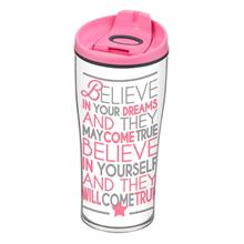 Herevin 440 ml Believe Desenli Konik Kahve Kupası (Mug)