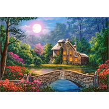 Castorland 1000 Parça Puzzle Cottage in the Moon Garden