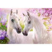 Castorland 104147 Romantik Beyaz Atlar 1000 Parça Puzzle