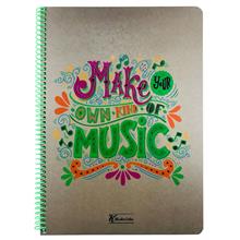 Kendi Tarzına Göre Müzik Yap - 100 Yaprak Kareli Defter (A4 - Kraft Kapak) - Keskin Color