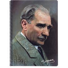 Keskin Color 80 Yaprak Spiralli Atatürk Kareli A4 Defter - Model 4