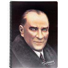 Keskin Color 80 Yaprak Spiralli Atatürk Portre Kareli A4 Defter - Model 2