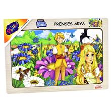 PlayWood Prenses Arya Çiçek Bahçesinde - 20 Parça Ahşap Eğitici Puzzle