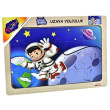 PlayWood Astronot 20 Parça Ahşap Eğitici Puzzle