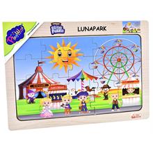 PlayWood Ahşap Eğitici Puzzle - 20 Parça Lunapark ta Eğlence