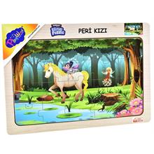 PlayWood Peri ve Beyaz Atı Ahşap Eğitici Puzzle - 20 Parça