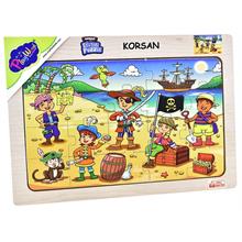 PlayWood Korsan Adası 20 Parça Ahşap Çerçeveli Puzzle