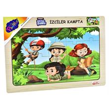 PlayWood İzciler Dinleniyor 20 Parça Ahşap Eğitici Puzzle