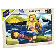 PlayWood 20 Parça Deniz Kızı ve Prens Ahşap Eğitici Puzzle