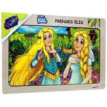 PlayWood 20 Parça Prenses Elis Ahşap Eğitici Puzzle