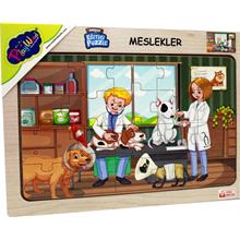 PlayWood 20 Parça Ahşap Meslekler Puzzle - Veteriner