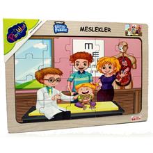 PlayWood 20 Parça Ahşap Meslekler Puzzle - Çocuk Doktoru