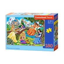 Castorland 180 Parça Prensesler Bahçe de Çocuk Puzzle