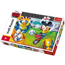 Trefl 16353 -100 Parça Çocuk Puzzle - Mickey Mouse Sahada