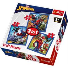 Trefl 34841 - Örümcek Gücü 3 lü Çocuk Puzzle - 20+36+50 Parça