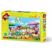 Art Puzzle Kids - 50 Parça Üç Küçük Kahraman Çocuk Puzzle