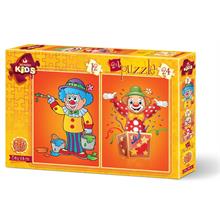 Art Kids 12+24 Parça Palyaçolar 2 li Çocuk Puzzle