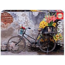 Educa 500 Parça Çiçekli Bisiklet Puzzle - 17988