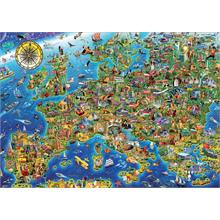 Educa 500 Parça Çılgın Avrupa Haritası Puzzle