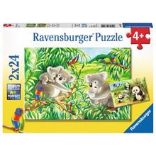 Ravensburger 2x24 Parça Koalalar ve Pandalar Çocuk Puzzle - 078202