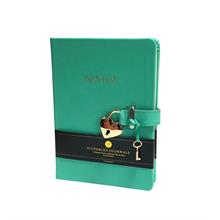 Victoria s Journals Yeşil Kilitli Secret Hatıra Defteri (13x18 cm - 120 Yaprak - Deri Kapak)