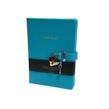 Victoria s Journals Mavi Kilitli Secret Hatıra Defteri (13x18 cm - 120 Yaprak - Deri Kapak)