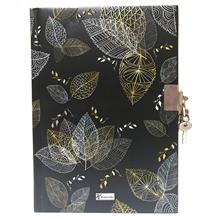 Keskin Black 14x20 cm Kilitli 120 Yaprak Günlük - Hatıra Defteri - Yapraklar