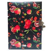 Keskin Black 14x20 cm Kilitli 120 Yaprak Günlük - Hatıra Defteri - Nar