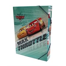 Cars Mcqueen Beyaz/Lacivert Lastikli Erkek Çocuk Okul Klasörü - (23x32x6 cm)