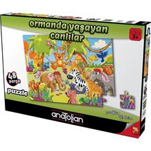 Anatolian 48 Parça Ormanda Yaşayan Canlılar Çocuk Puzzle