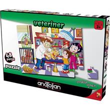 Anatolian 48 Parça Veteriner / Veterinary Çocuk Puzzle