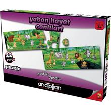 Anatolian 22 Parça Yaban Hayat Canlıları Çocuk Puzzle