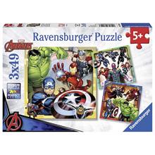 Ravensburger 3x49 Parça Avengers (Yenilmezler) Erkek Çocuk Puzzle