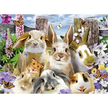 Sevimli Tavşanlar Özçekim 100 Parçalık Maxi XXL Puzzle - Ravensburger