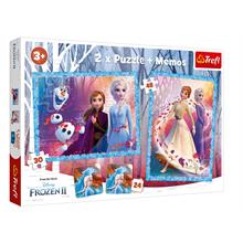Trefl Disney Frozen II - 2 li 30+48 Parça Yapboz ve 1 Memory Hafıza Çocuk Oyunu Set
