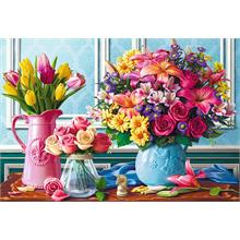 Trefl 1500 Parça Vazodaki Renkli Çiçekler Puzzle