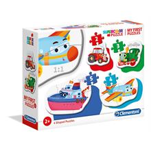 Clementoni Taşıtlar ve Ulaşım 2+3+4+5 Parça İlk Puzzle Seti - Baby Puzzle