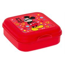 Herevin Gözlüklü Mickey Mouse Kırmızı Sandviç Kutusu - Erkek Çocuk