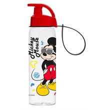 Gözlüklü Mickey Mouse 500 ml Çocuk Matarası - Kırmızı Suluk