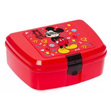 Gözlüklü Mickey Mouse Kırmızı Beslenme Kutusu - Erkek Çocuk
