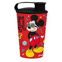 Mickey Mouse Lisanslı 340 ml Kapaklı Kırmızı Bardak - Erkek Çocuk