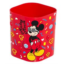Gözlüklü Mickey Mouse Kırmızı Masaüstü Kalemlik - Erkek Çocuk