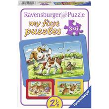 Ravensburger 3x6 Parçalı Çerçeveli Puzzle Animal Friends